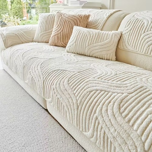 Thick plush sofa cover - thick,