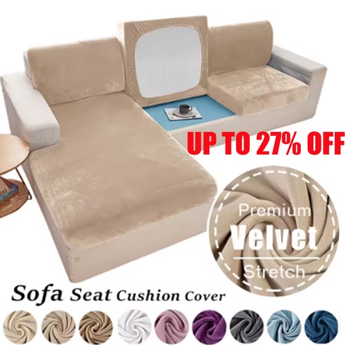 Crushed velvet sofa - velvet, seat