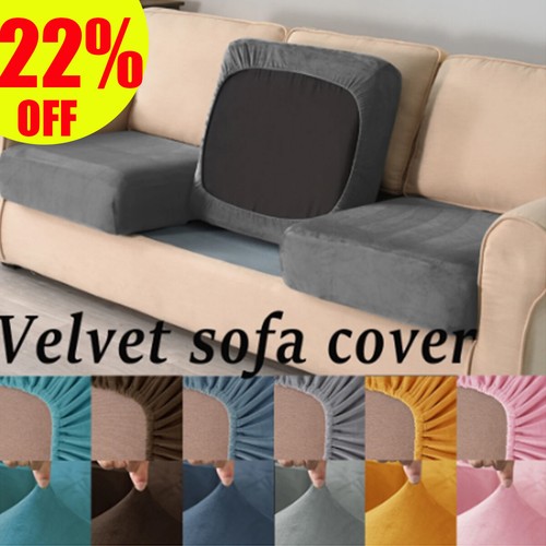 Crushed velvet sofa seat - crushed,