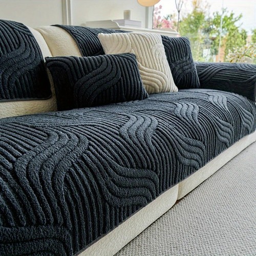 Thick plush sofa - cover, 1-4
