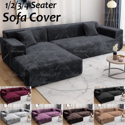 Velvet elastic stretch - elastic, sofa