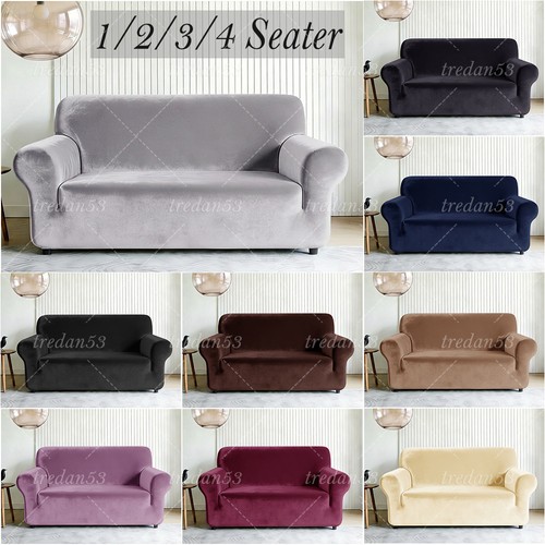 Velvet elastic stretch - velvet, sofa