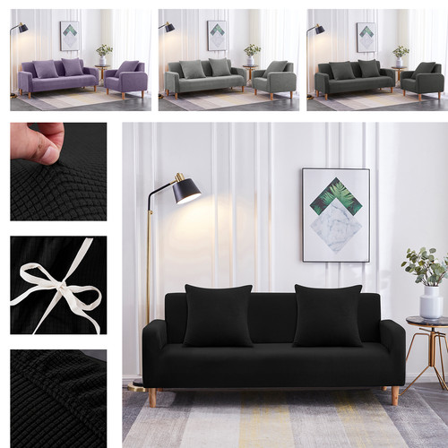 Velvet stretch sofa cover 2 - stretch, 1